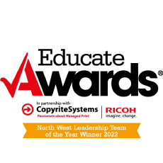 Educate Awards North West Leadership Tem of the Year Winner 2022